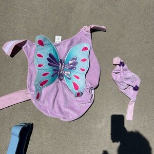 Two piece butterfly glitter fairy dog costume for large breeds Labrador/pitbull